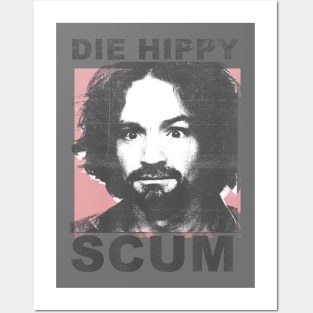 Die hippy scum vintage retro Posters and Art